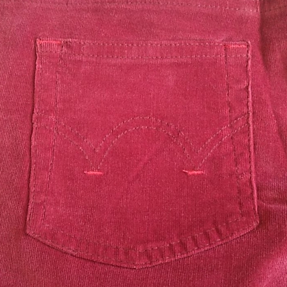 Tommy Hilfiger Juniors Burgundy Corduroy Jeans, Size 1 - Picture 11 of 13